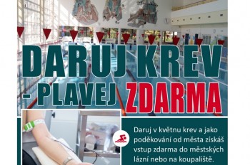 Vsetín: Dárci krve získají vstup zdarma do lázní nebo na koupaliště